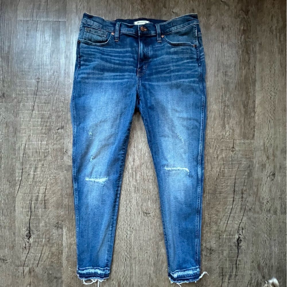 Madewell 9” High-Rise Skinny Ripped & Repaired Edition Jeans 32